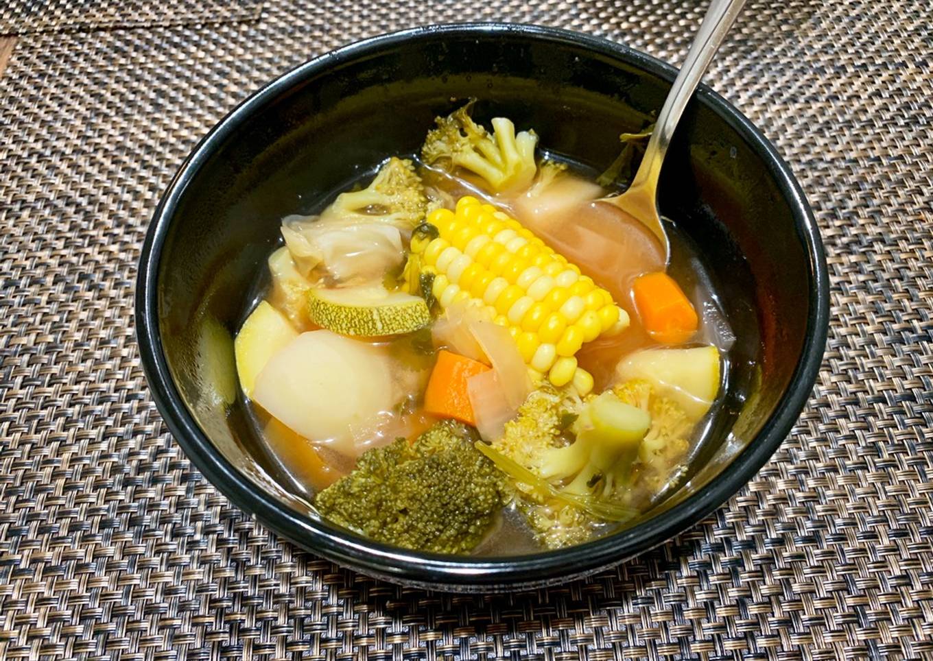 Caldito de verduras 🌽 🍅 🧅