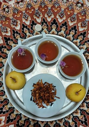 عکسی از دستور دمنوش سیب