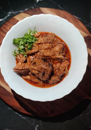 A picture of Jackfruit korma.