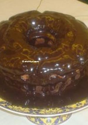 A picture of Sahar’s Chocolate Cake.