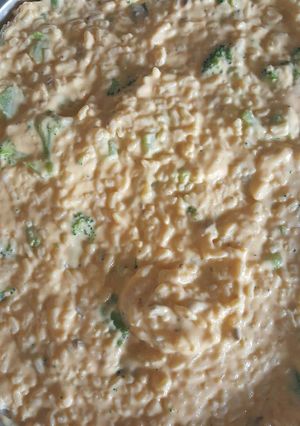 A picture of Cheesy Broccoli Rice.