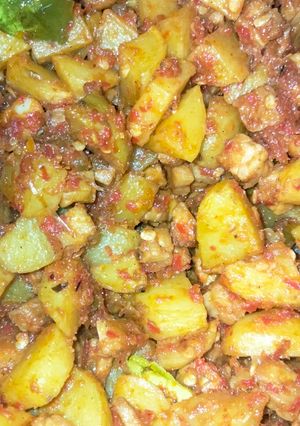 Foto resep 06. Sambel kentang tempe