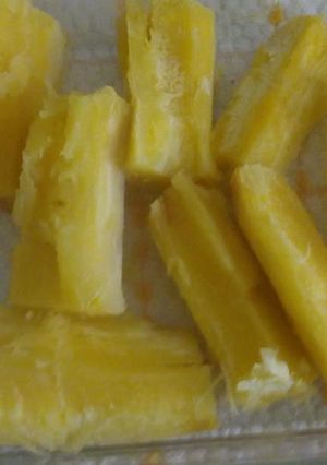Una foto de Yucas fritas perfectas a lo Carmelita
