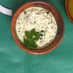 A picture of Curd coconut chutney.