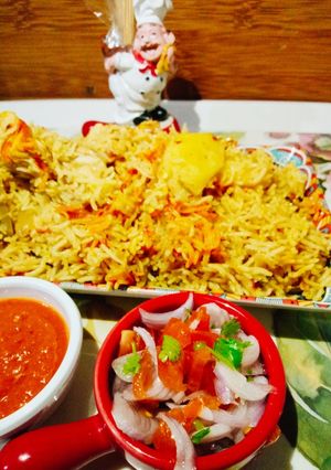 A picture of Chicken pulao in my style.