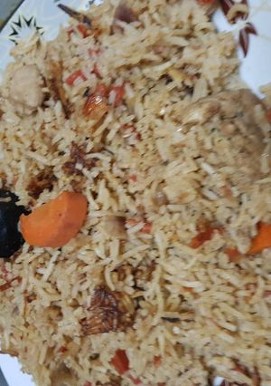 صورة لوصفة رز بخاري حجازي