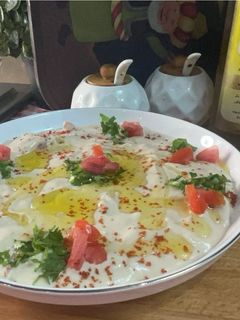 صورة لوصفة سلطة الطحينه بالطماطم