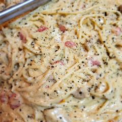 A picture of Asiago Bruschetta Chicken Pasta.