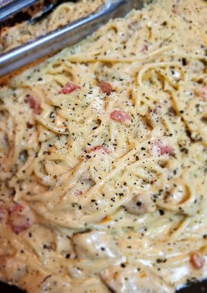 A picture of Asiago Bruschetta Chicken Pasta.