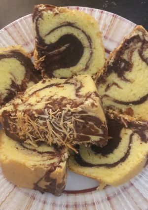 Foto resep Marmer cake (lembuttt, padat dan ga seret)