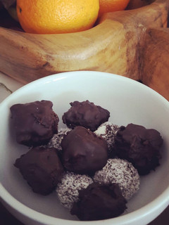 Una foto de Trufas chocoveganas