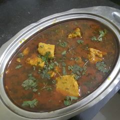 Dhokli Nu Shaak A picture of Dhokli Nu Shaak.