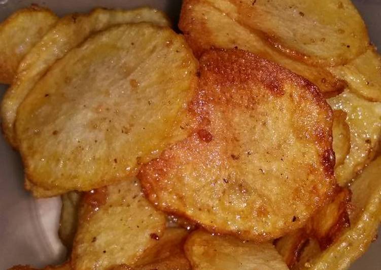 Kentang goreng thapki simple (chips)