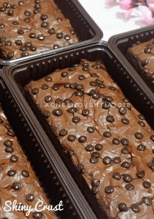 Foto resep Chewy Brownies Shiny Crust