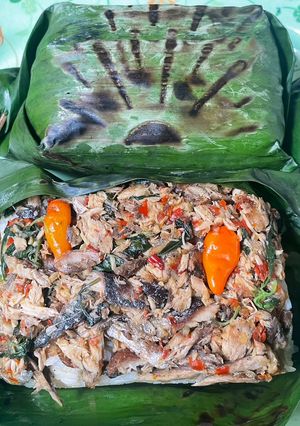 Foto resep 40. Nasi Bakar Pindang Tongkol