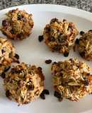 Cupcakes saludable de manzana con arroz basmati