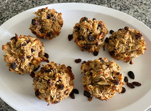 Una foto de Cupcakes saludable de manzana con arroz basmati