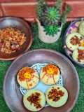 Surabi Telur dan Oncom