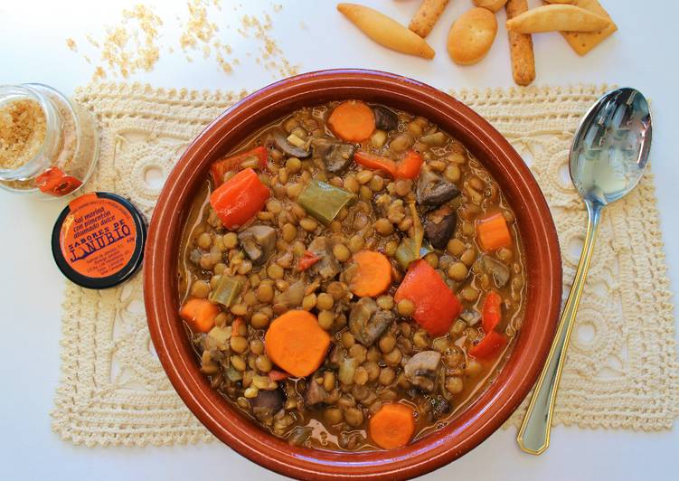 Lentejas con PortoBello