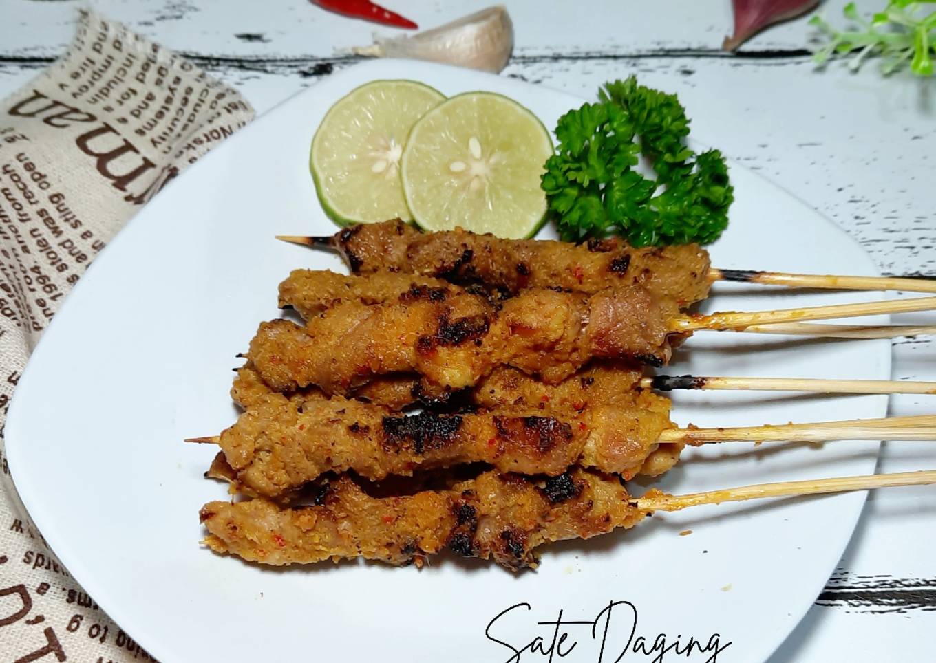 Sate Daging Bumbu Kuning