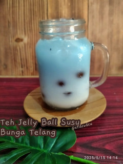 Foto resep *Teh Jelly Ball Susu Bunga Telang*