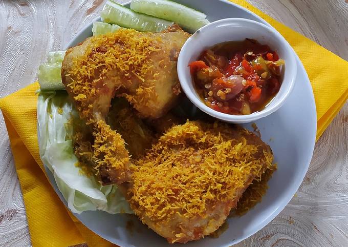 Resep Ayam Goreng Serundeng Simpel Bumbu Ungkep Instan Oleh Saomi Mayhai Cookpad