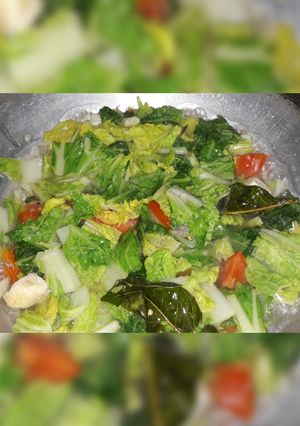 Foto resep Tumis sawi putih + Tahu