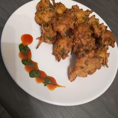 Green onions pakoray A picture of Green onions pakoray.