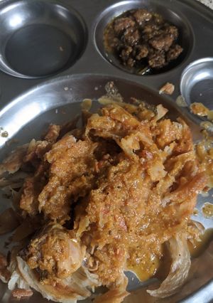 A picture of Tuticorin parotta salna.