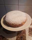 Torta con harina de avena y pasas de uva
