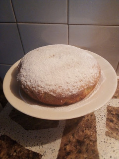 Una foto de Torta con harina de avena y pasas de uva