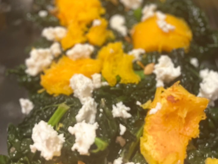 Easy Ways Prepare|Recipe} Kale, roasted pumpkin and goat cheese salad Anti-Fail