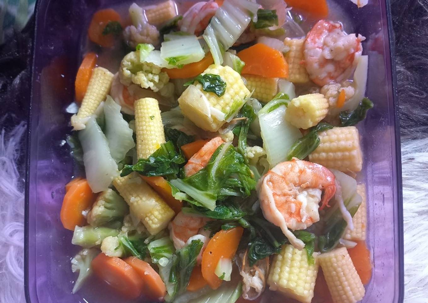 Capcay udang favorit Rain😘
