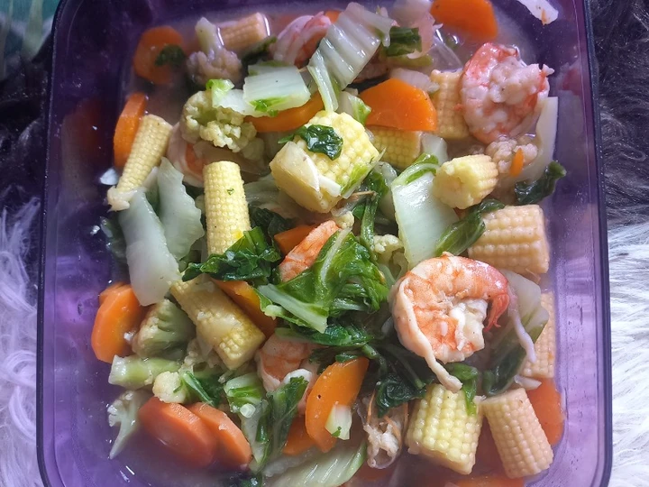 Easy Steps Make Recipes Capcay udang favorit Rain😘 the Perfect Appealing.