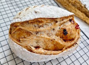 Foto resep Multi Grain Cinnamon Raisin Sourdough Bread