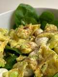Salada de Espinafres com Abacate e Mozzarella