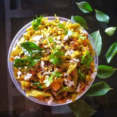 Green moong & beans poriyal/sabzi A picture of Green moong & beans poriyal/sabzi.