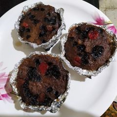 A picture of CHOCO BANANA MUFFINS (eggless).