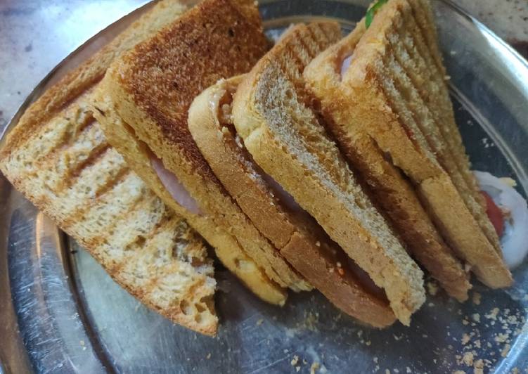 Recipe of Favorite Peanut Butter Vegetable Sandwich