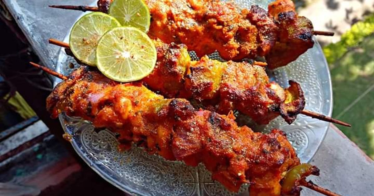 Chicken Tikka Kebab Recipe by কথিকা বসু - Cookpad
