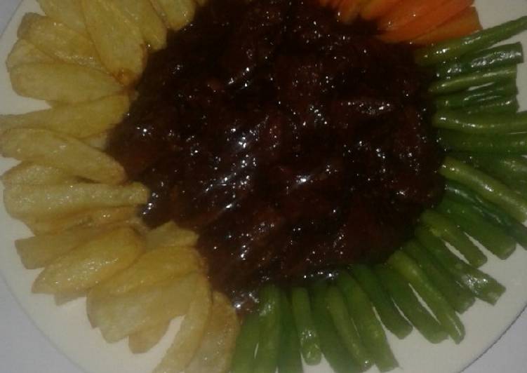 Cara Bikin Daging Bumbu Bistik Anti Gagal