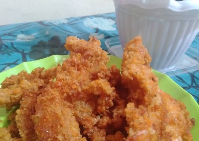 90. Udang Goreng Tepung Krispi