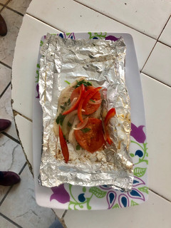 Una foto de Pescado empapelado