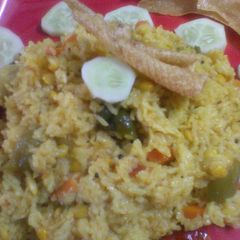 A picture of Gujarati khichdi.