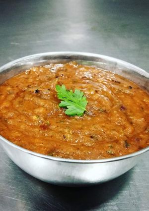 A picture of Bhadpaki chutney.