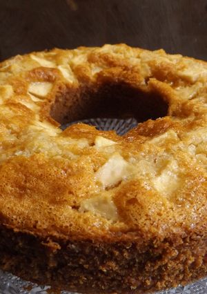 Foto principal de Pastel de manzana con chocolate y vino dulce