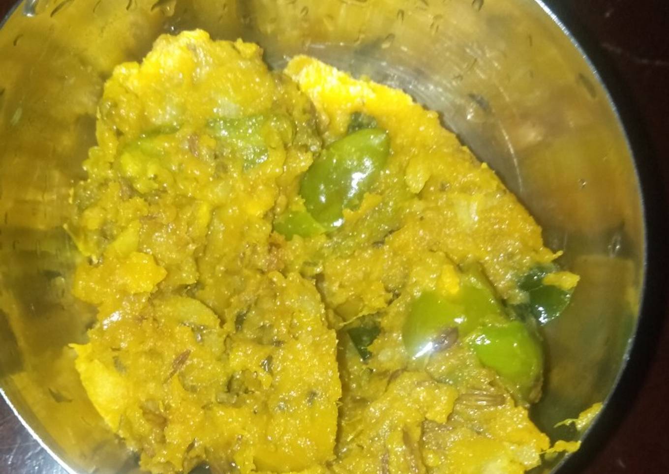 Sitaphal subzi without onion garlic (side dish for dinner)