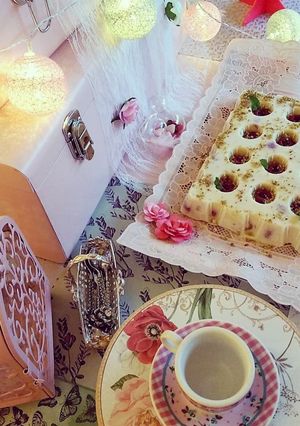 Une photo de Semifreddo au citron, framboises et noix de macadamia❤🍋❤🍋