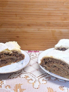 Almás-diós rétes leveles tésztából recept fotója