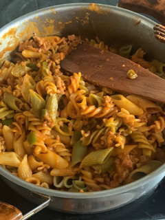 Una foto de Espirales vegetales con carne picada